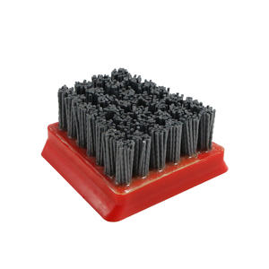 Silicon carbide frankfurt leather abrasive brush for grinding marble, travertine and terrazzo