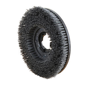 15 Inch Cleaning Round Abrasive Brush With Silicon Carbide Wires Installed On Floor Polisher Or Refurbishing Machine For Polishing Marble Granite Quartz Terrazzo